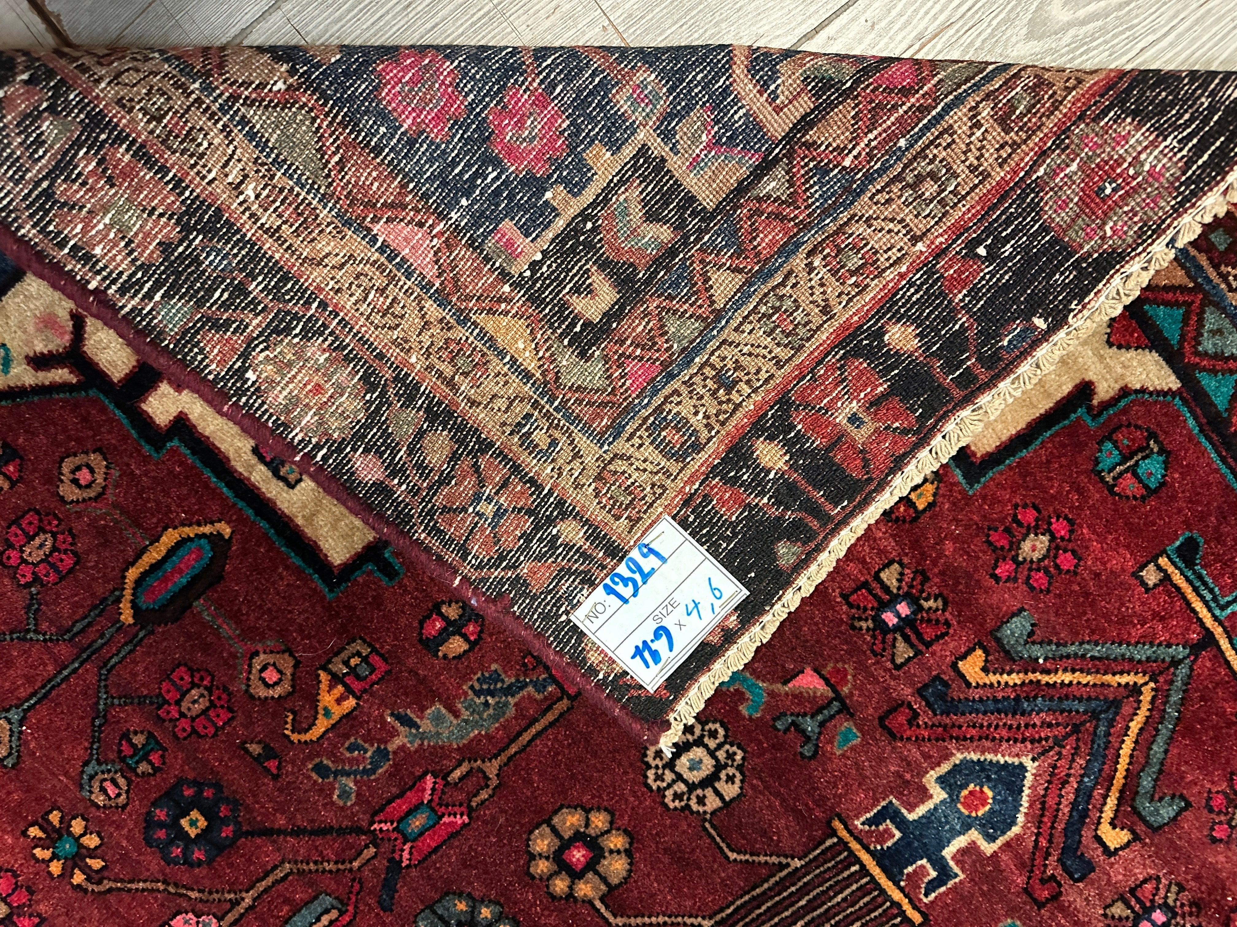4'2” x 11’4” Hand Knotted Farahan Persian Wool Runner Rug by Rugistan - product image 15 for Resin Society