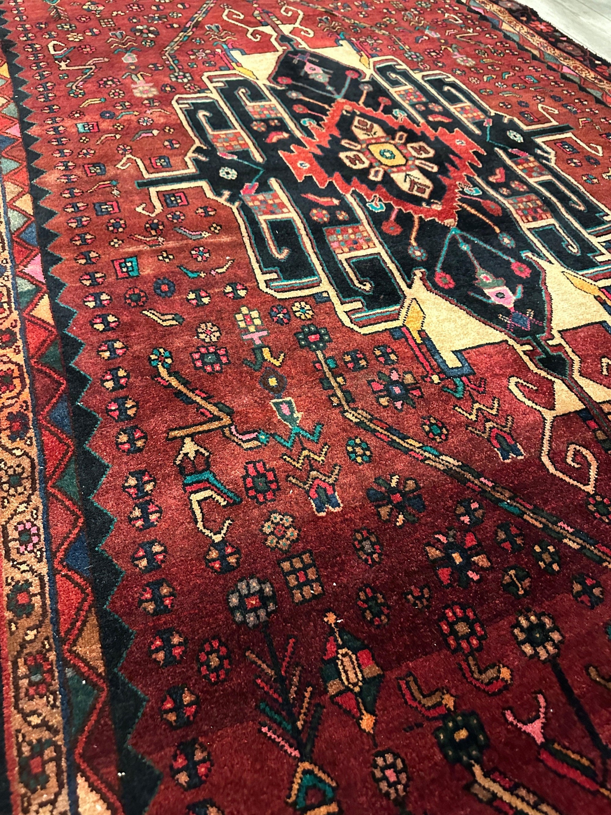 4'2” x 11’4” Hand Knotted Farahan Persian Wool Runner Rug by Rugistan - product image 2 for Resin Society