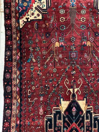 4'2” x 11’4” Hand Knotted Farahan Persian Wool Runner Rug by Rugistan - product image 8 for Resin Society