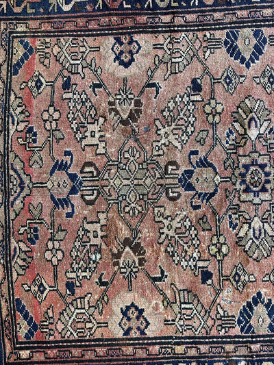 4' 4 x 9' 3 Hand Knotted Ultra Vintage Persian Wool Runner Rug by Rugistan - product image 10 for Resin Society