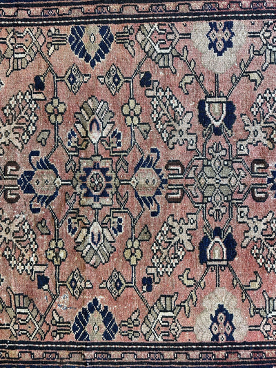 4' 4 x 9' 3 Hand Knotted Ultra Vintage Persian Wool Runner Rug by Rugistan - product image 11 for Resin Society
