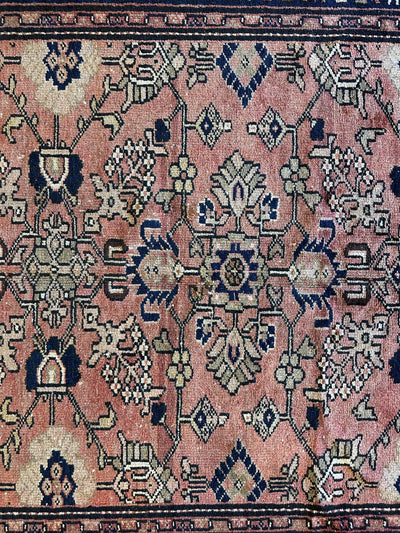 4' 4 x 9' 3 Hand Knotted Ultra Vintage Persian Wool Runner Rug by Rugistan - product image 12 for Resin Society