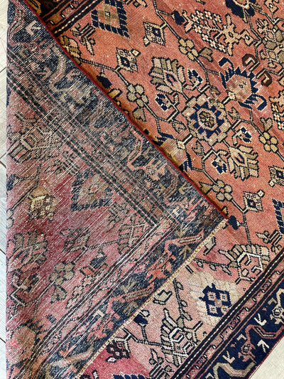 4' 4 x 9' 3 Hand Knotted Ultra Vintage Persian Wool Runner Rug by Rugistan - product image 14 for Resin Society