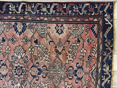 4' 4 x 9' 3 Hand Knotted Ultra Vintage Persian Wool Runner Rug by Rugistan - product image 5 for Resin Society