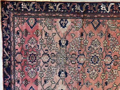 4' 4 x 9' 3 Hand Knotted Ultra Vintage Persian Wool Runner Rug by Rugistan - product image 6 for Resin Society