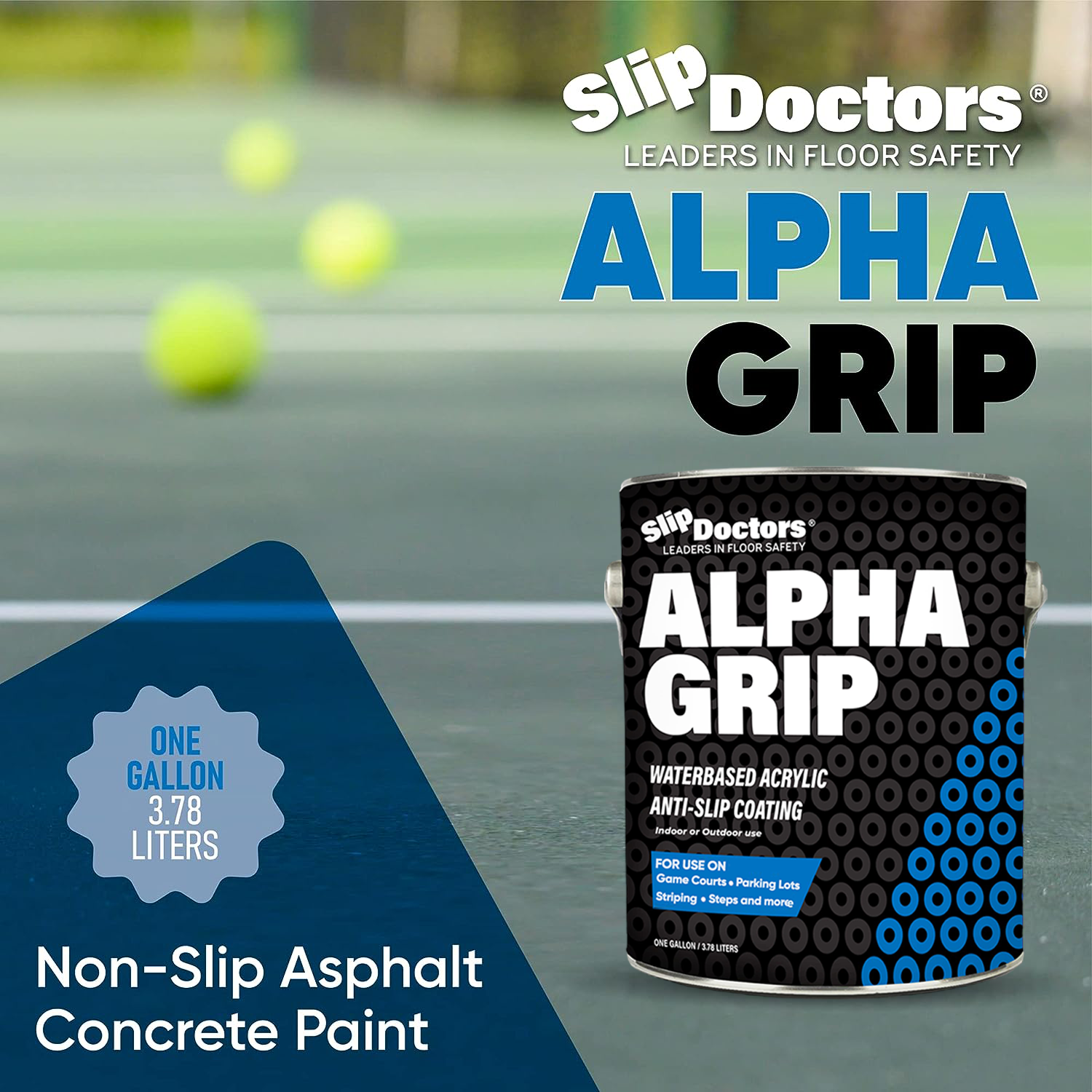 Alpha Grip Non-Slip Stripe and Athletic Court Paint detail image - Resin Society
