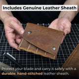 4-piece diamond style leather pricking iron set with 1, 2, 4, and 6 prongs by Sharky Forged Steel Tools