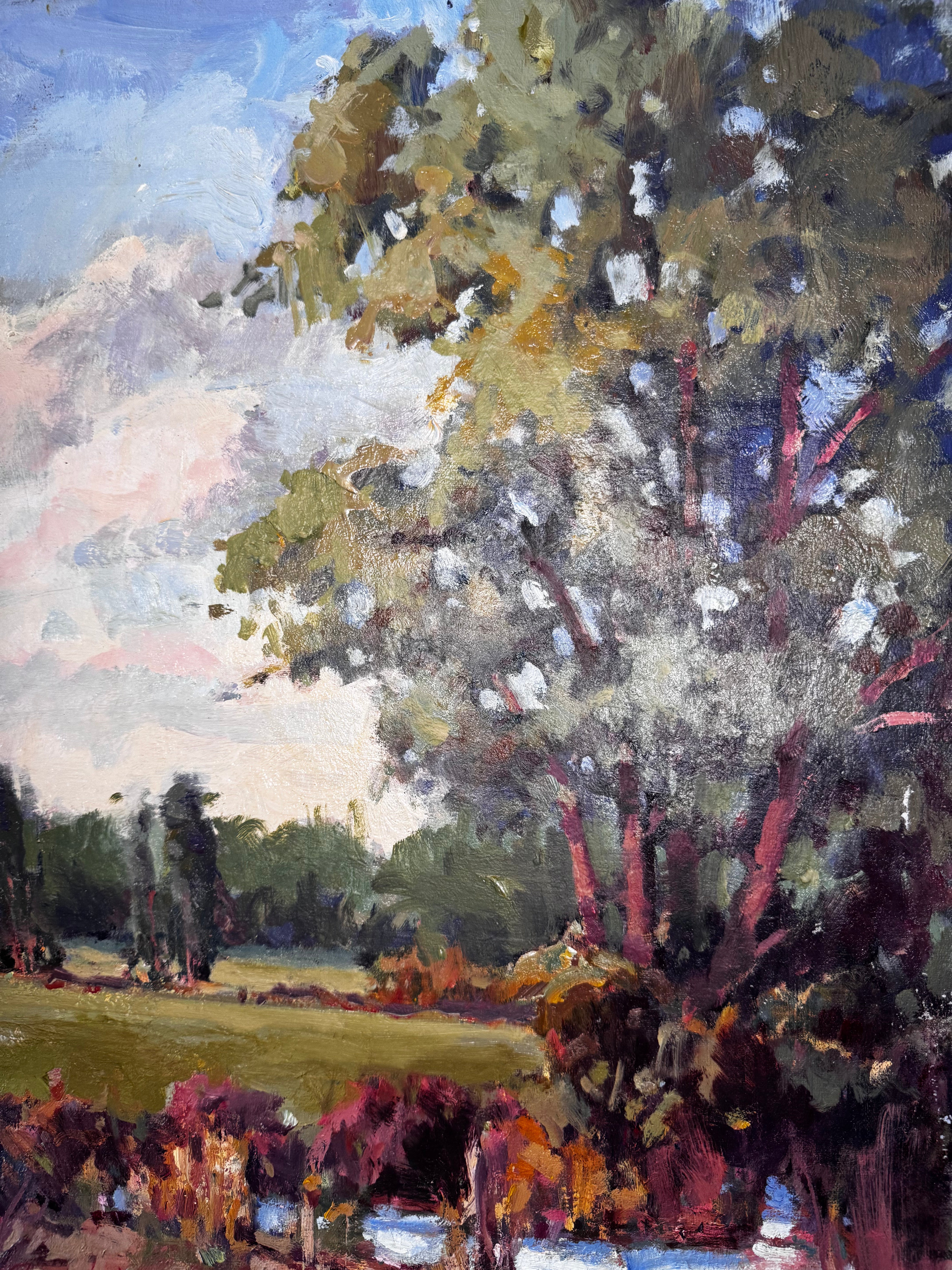 Forty artwork by John Beard Collection - plein air painting on board, 16x20 size
