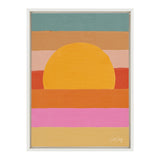 Sylvie Sunset Waves Framed Canvas by kateandlaurel - product image 14 for Resin Society