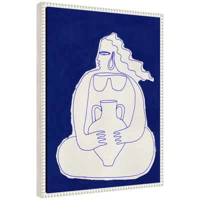 Sylvie Solitude 2 Framed Canvas by kateandlaurel - main product image for Resin Society