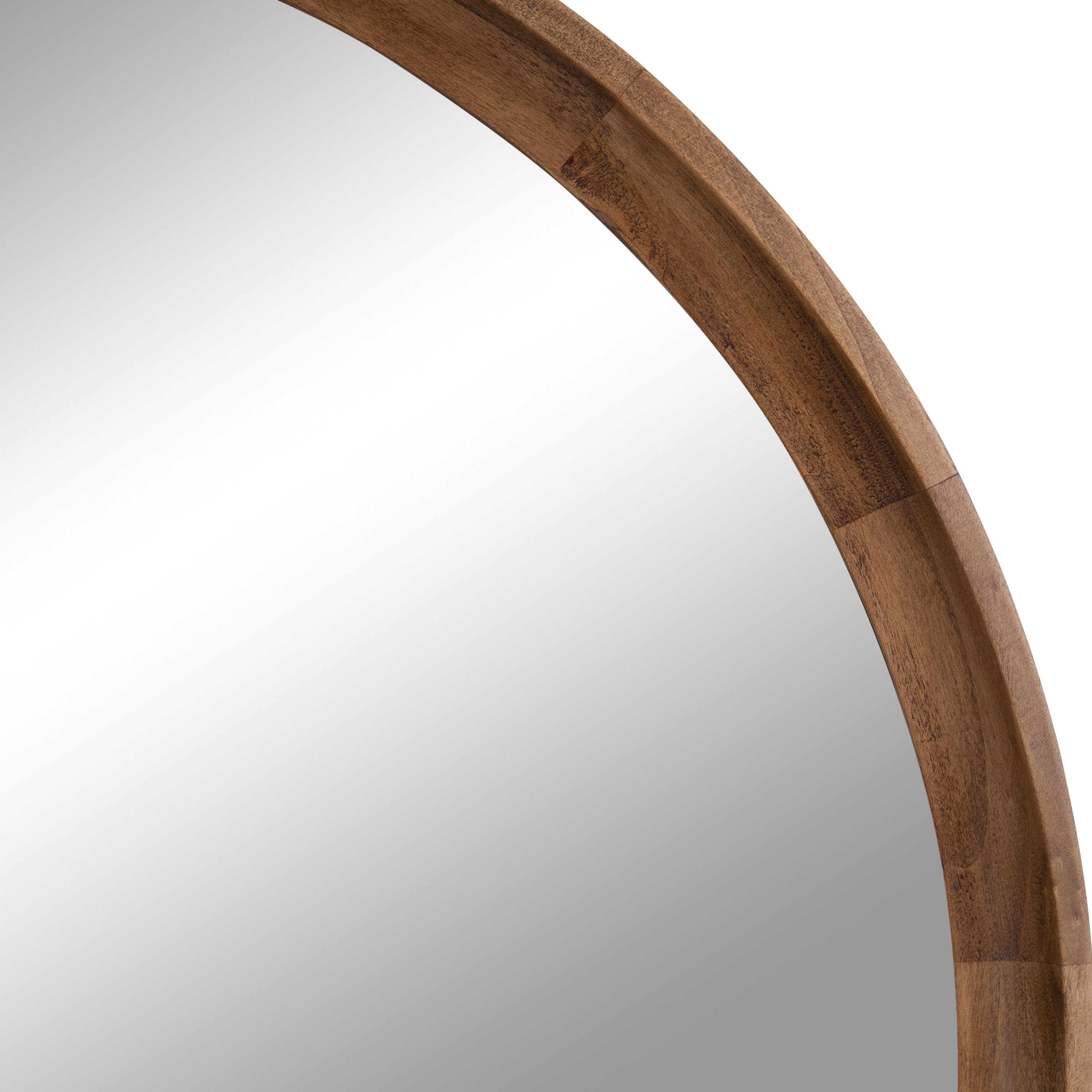 Hatherleigh Round Wood Wall Mirror