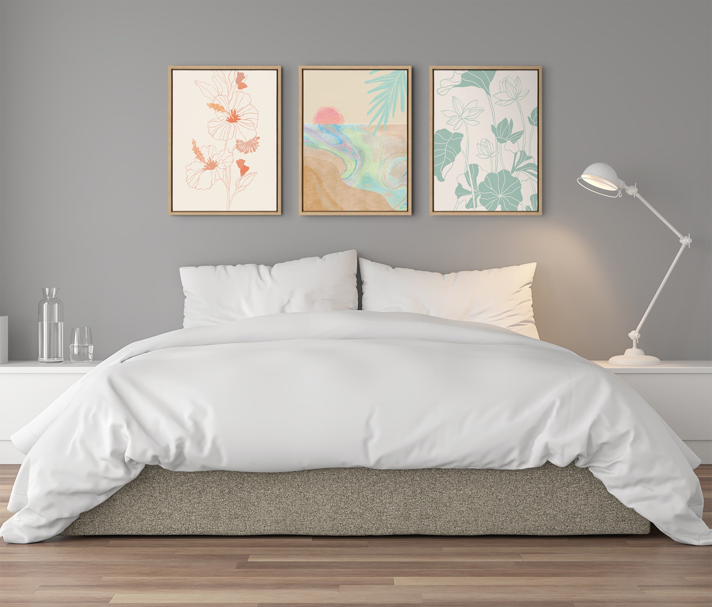 Sylvie Hilo Framed Canvas