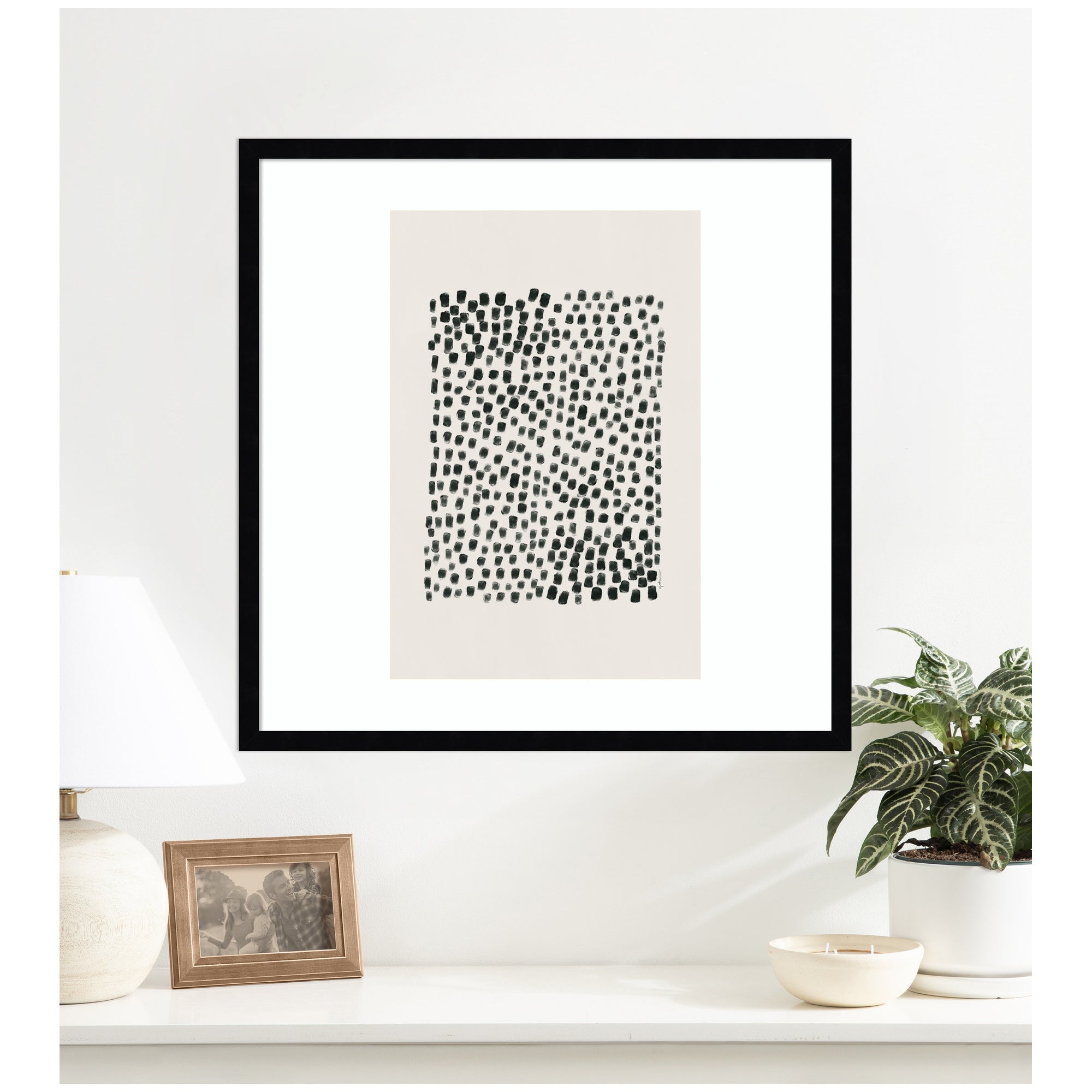 Abstract Black by Gabrielly Guedes Framed Wall Art Print
