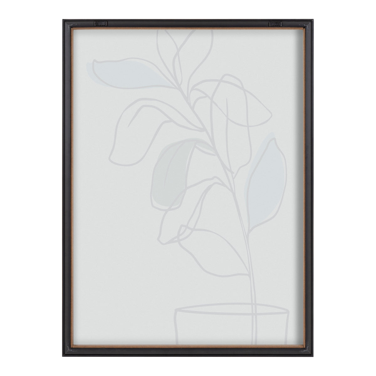 Blake Tranquil Fiddle Leaf Framed Printed Glass by Elizabeth Silver by kateandlaurel - product image 4 for Resin Society