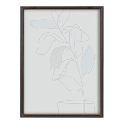 Blake Tranquil Fiddle Leaf Framed Printed Glass by Elizabeth Silver by kateandlaurel - product image 4 for Resin Society