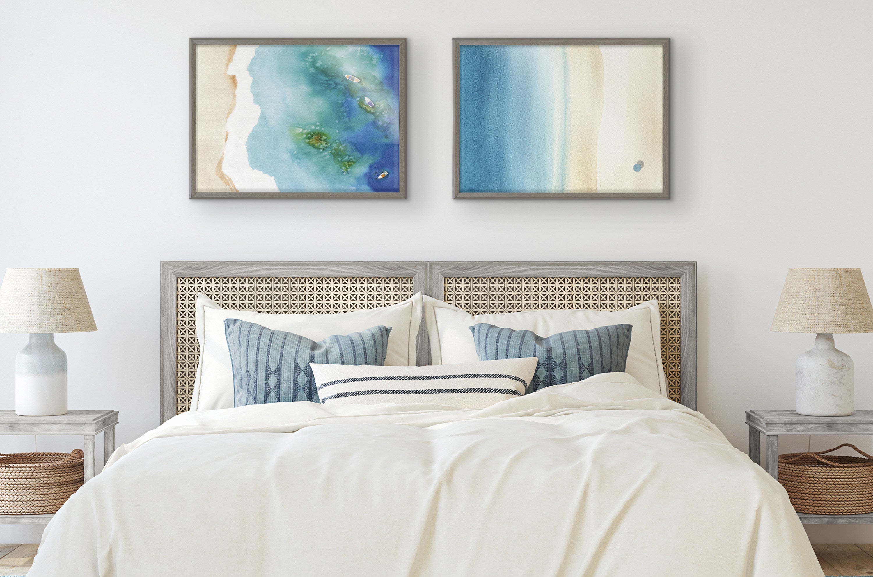 Blake Calm Morning Framed Printed Glass by kateandlaurel - product image 6 for Resin Society