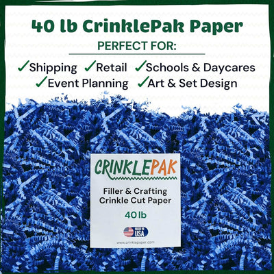 Crinkle Paper 40 LB Blue by CrinklePak - product image 3 for Resin Society