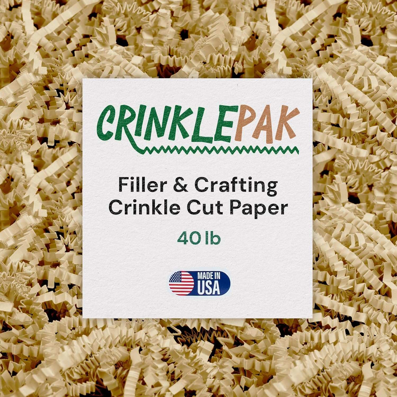 Crinkle Paper 40LB Ivory by CrinklePak - main product image for Resin Society