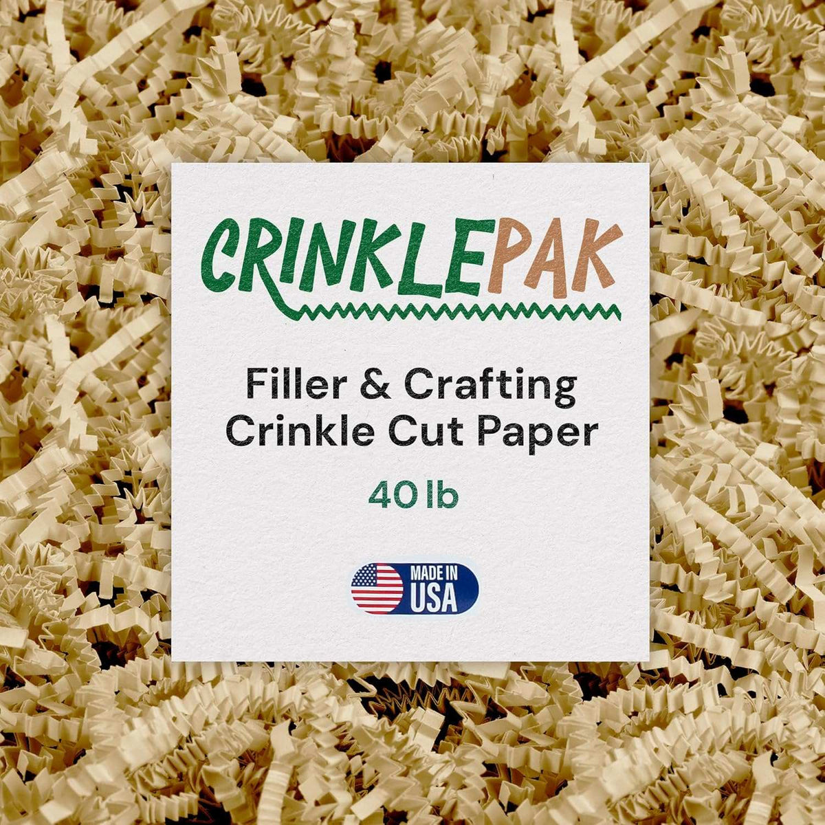 Crinkle Paper 40LB Ivory by CrinklePak - main product image for Resin Society