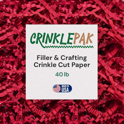 40 LB Red Crinkle Paper by CrinklePak - main product image for Resin Society
