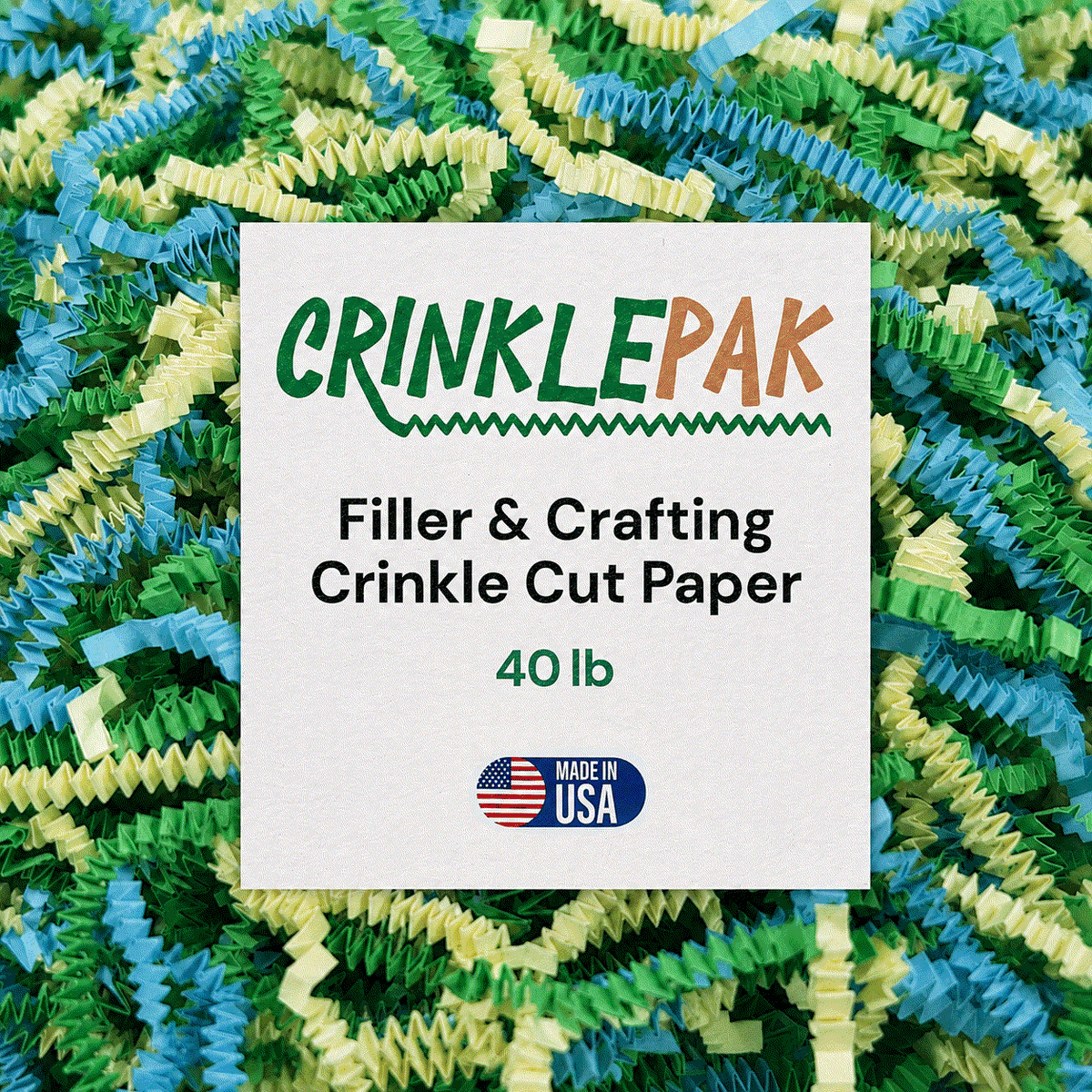CrinklePak Crinkle Paper 40Lb Spring Mix by CrinklePak - main product image for Resin Society