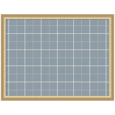 Framed Fabric Pinboard Light Blue Plaid Wall Organization
