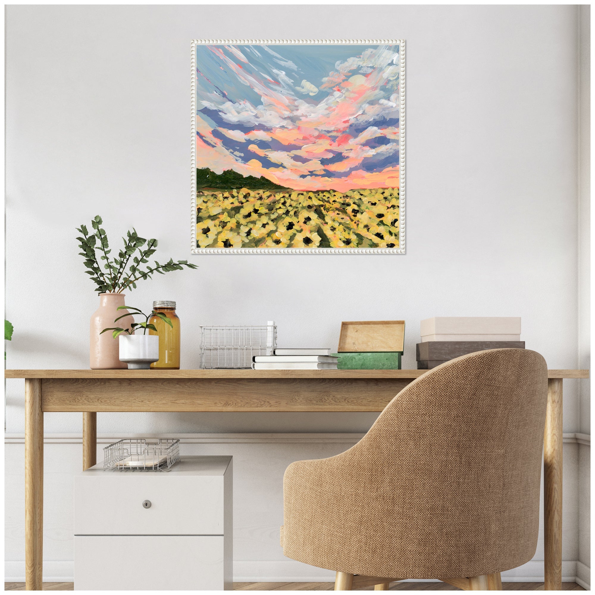 Sylvie Kansas Framed Canvas by Emily Kenney