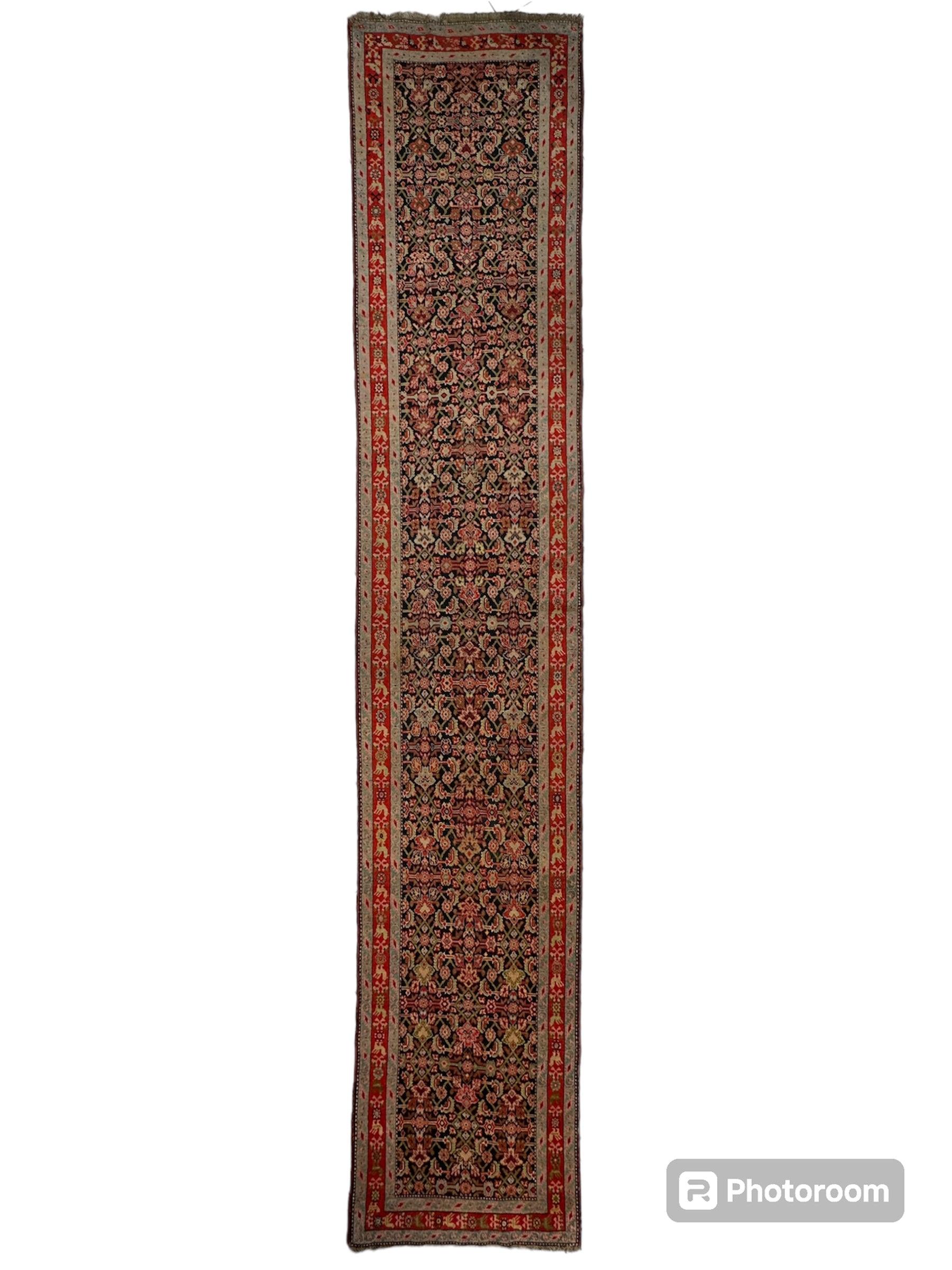 3’4” x 17’ Karabkah Antique Caucasian Wool on Wool Runner by Rugistan - main product image for Resin Society