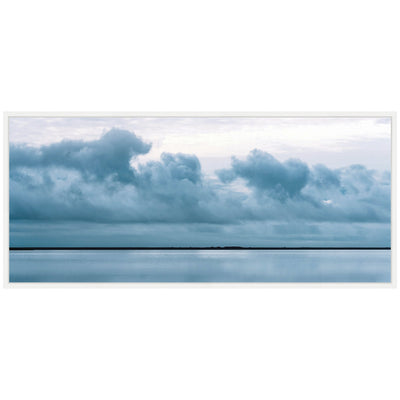 Sylvie Minimalist Sky Reflection In Iceland Framed Canvas by Michael Schauer