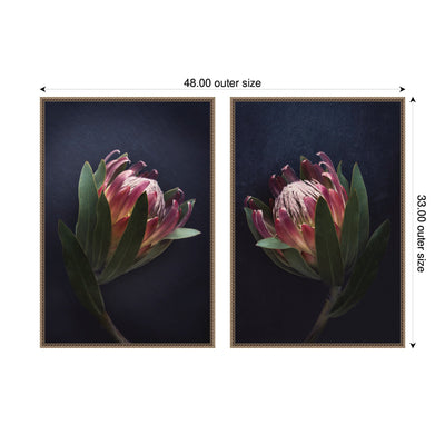 Moody ProteaNo.
1 & No.
2 2 Piece Framed Canvas Wall Art Set by Emiko and Mark Franzen F2 Images