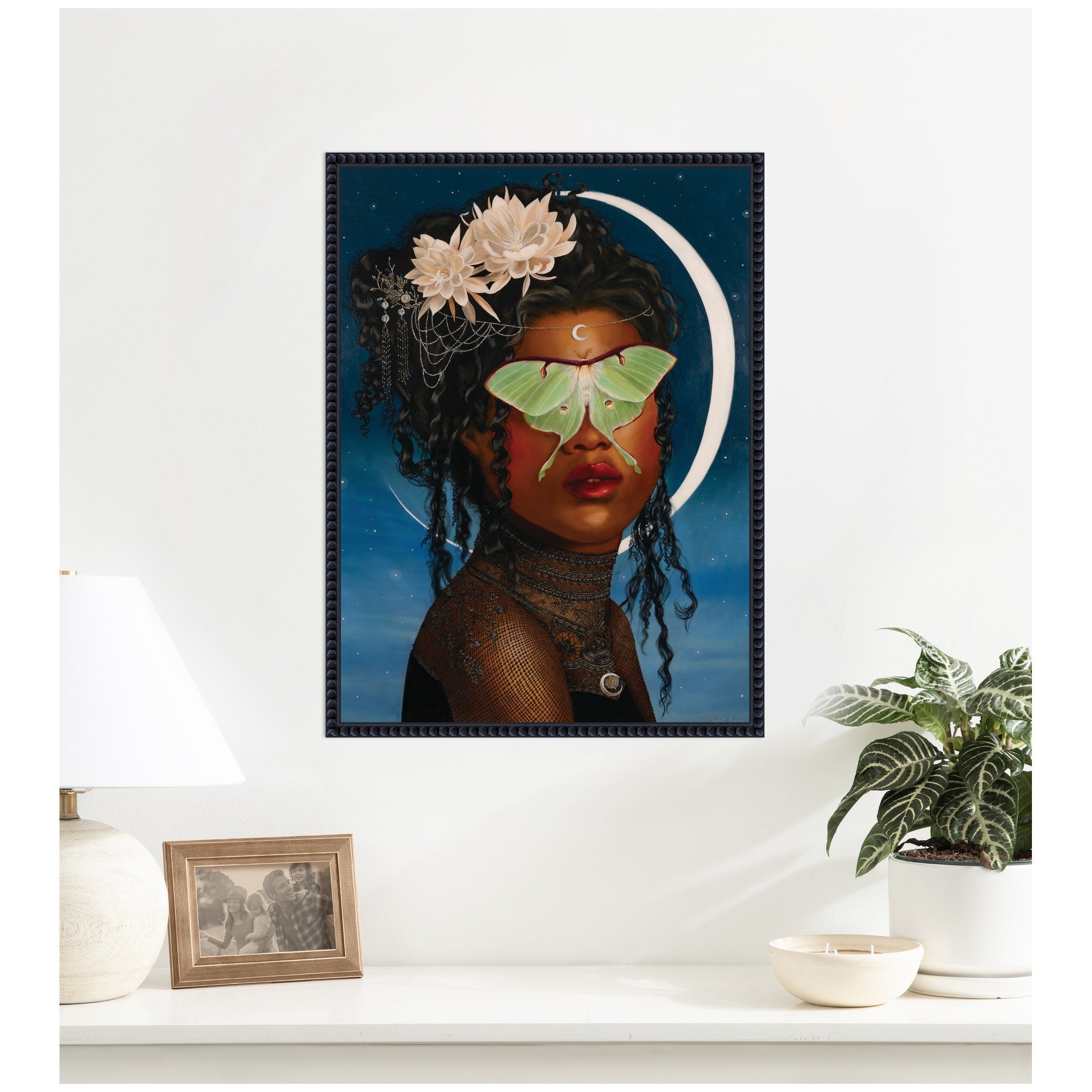 Luna Ascending by Charlotte Brindley Framed Canvas Wall Art Print