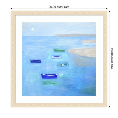 Framed Art Calm Waters by Giuliana Lazzerini
