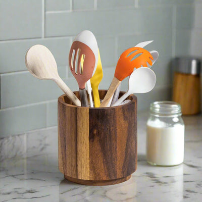 Rotating Lazy Susan Utensil Holder by Kalmar Home - main product image for Resin Society