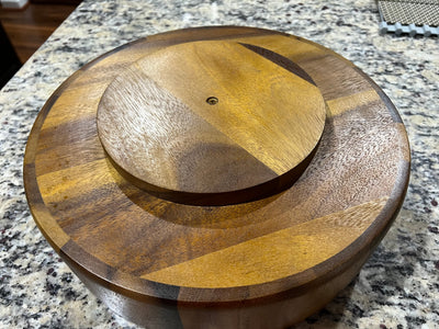 Rotating Lazy Susan Divided Round Tray by Kalmar Home - product image 5 for Resin Society