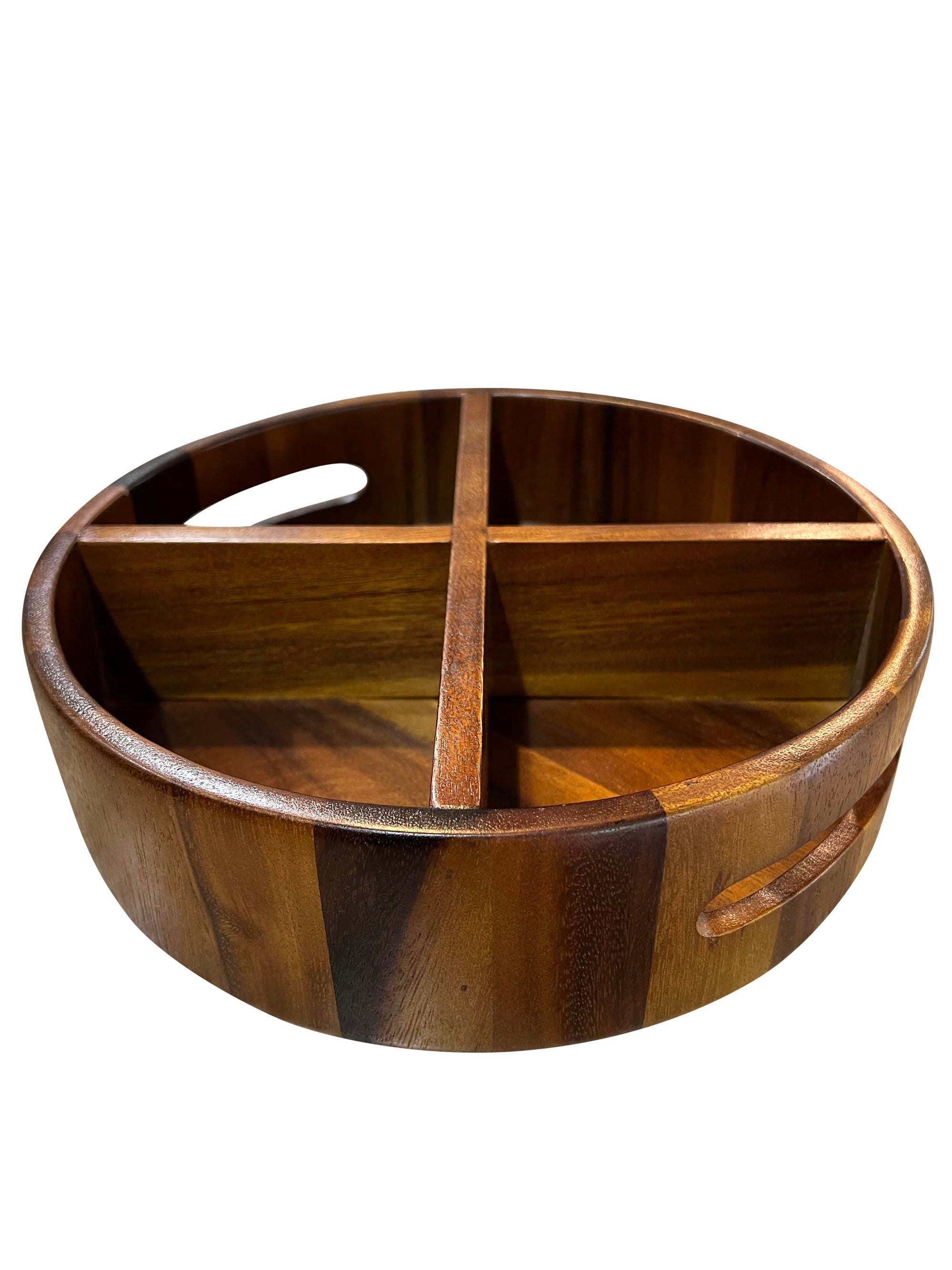 Rotating Lazy Susan Divided Round Tray by Kalmar Home - product image 2 for Resin Society