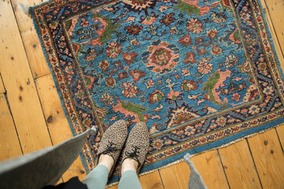 3x3.5 Vintage Fine Engelas Square Rug by Old New House® - product image 2 for Resin Society