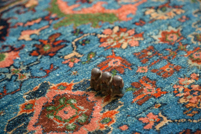 3x3.5 Vintage Fine Engelas Square Rug by Old New House® - product image 3 for Resin Society