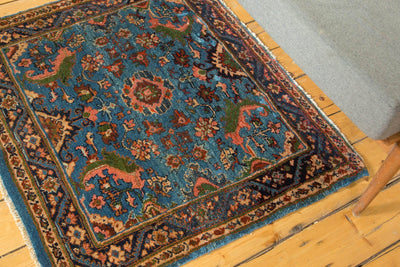 3x3.5 Vintage Fine Engelas Square Rug by Old New House® - product image 4 for Resin Society