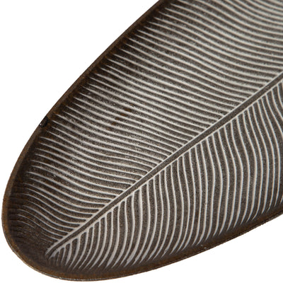 Leaf Design Wood Tray — Elegant Decorative MDF Tray for Home & Events by Porto Boutique - product image 4 for Resin Society