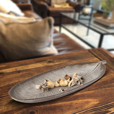 Leaf Design Wood Tray — Elegant Decorative MDF Tray for Home & Events by Porto Boutique - product image 3 for Resin Society