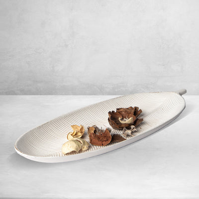 Leaf Design Wood Tray — Elegant Decorative MDF Tray for Home & Events by Porto Boutique - product image 8 for Resin Society