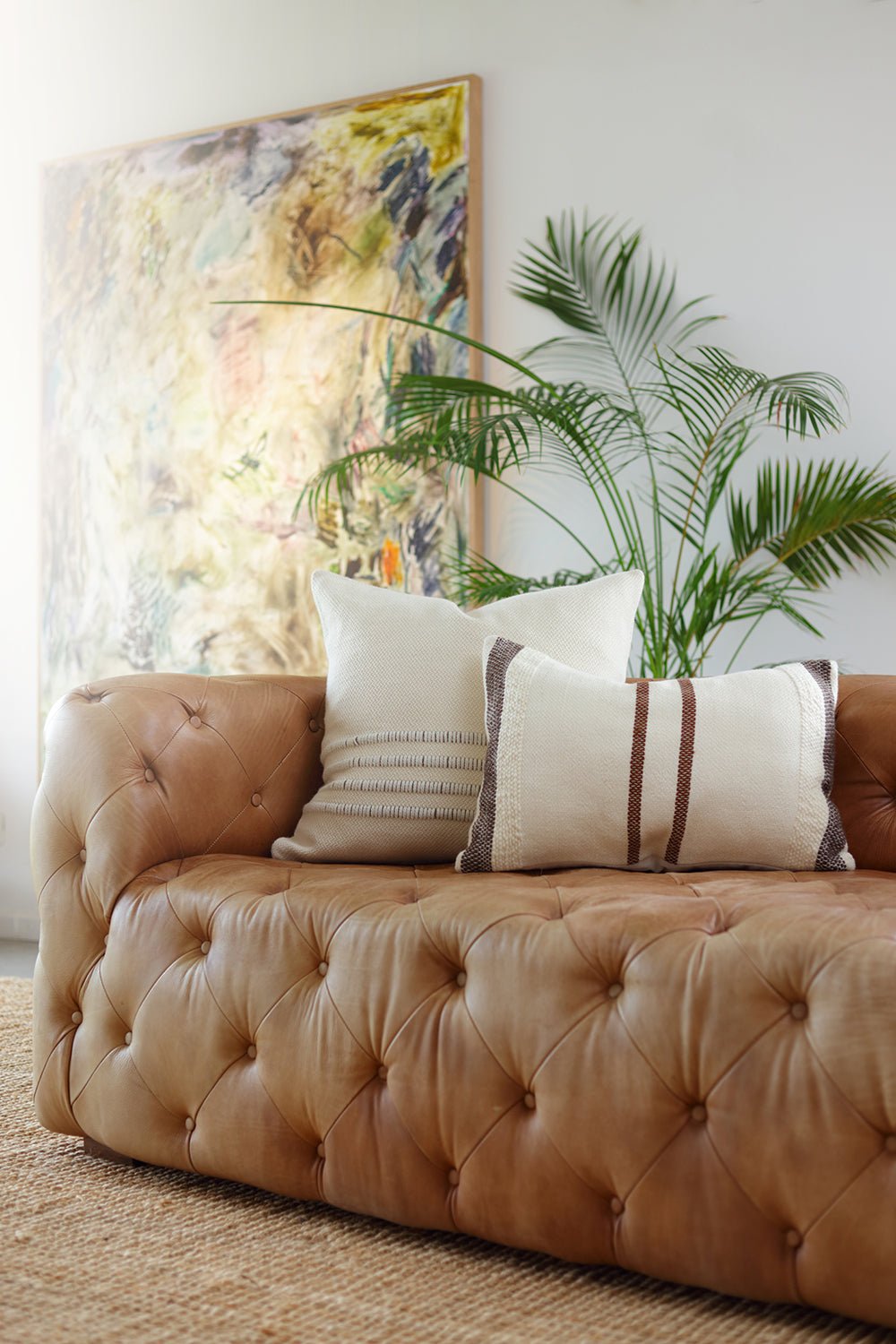 Border Striped Pillow by Homelosophy