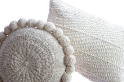 Boho Pom Pom Pillow by Homelosophy