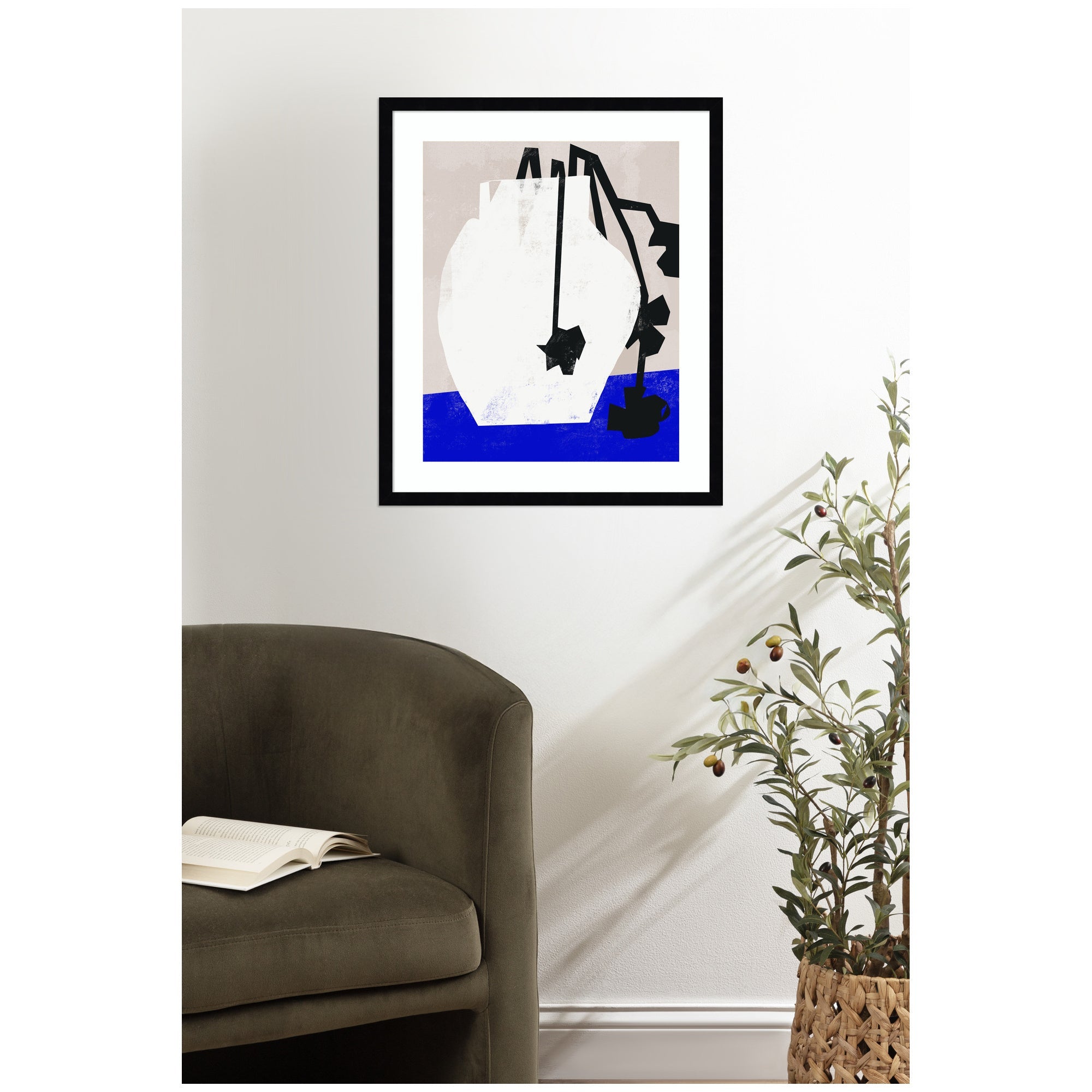 Abstract Blossoms by Little Dean Framed Wall Art Print