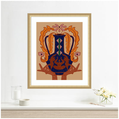 Vessel Collection Blossom by Arty Guava Framed Wall Art Print