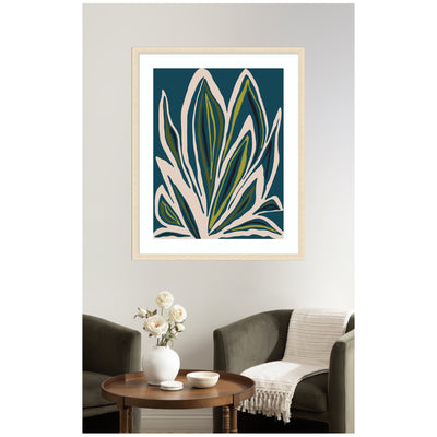 Framed Art Blue Flora 1 by Alicia Bock