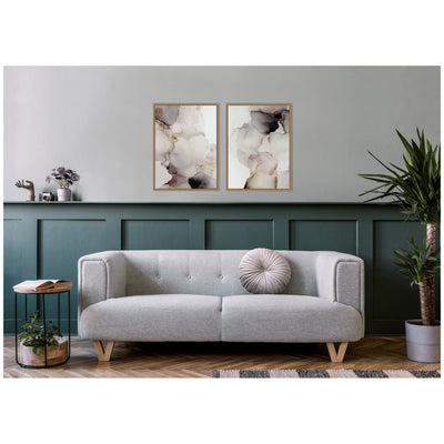 Smoke No.
1 & No.
2 2 Piece Framed Canvas Wall Art Set by Amy Lighthall