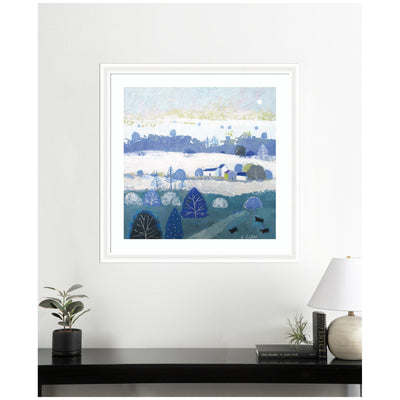 Framed Art Winter Dales by Giuliana Lazzerini