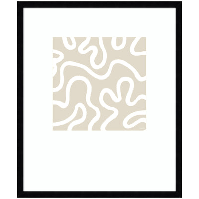 Organic Figures by Gabrielly Guedes Framed Wall Art Print