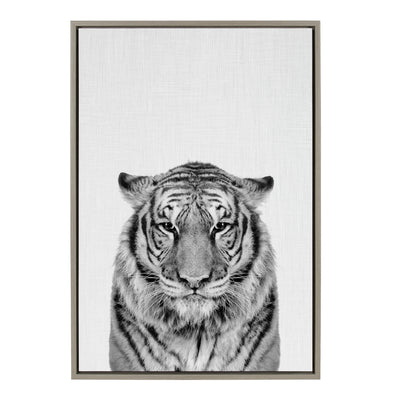 Sylvie Tiger Framed Canvas by Simon Te of Tai Prints by kateandlaurel - product image 10 for Resin Society